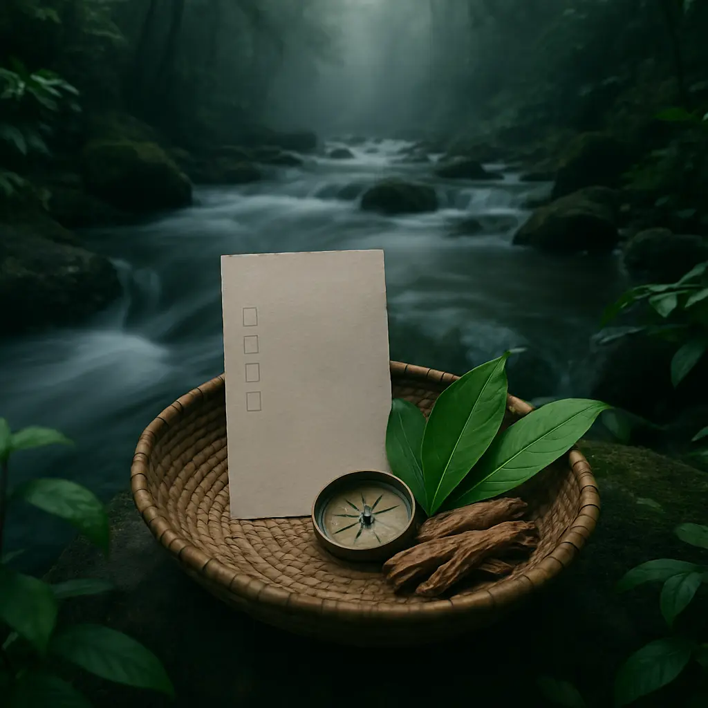 A carefully arranged still life reflecting a deliberate approach to ibogaine treatment research