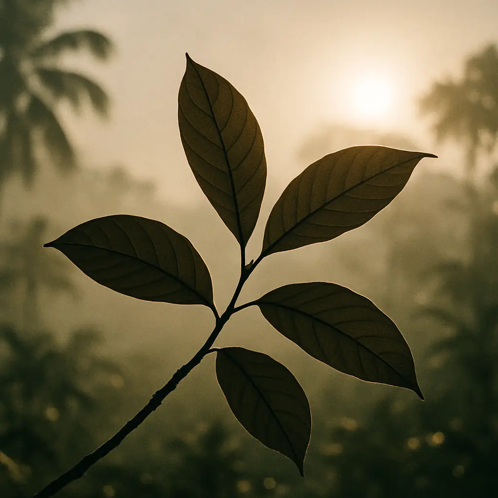 Close-up natural detail accompanying discussion of ibogaine legality and regulation