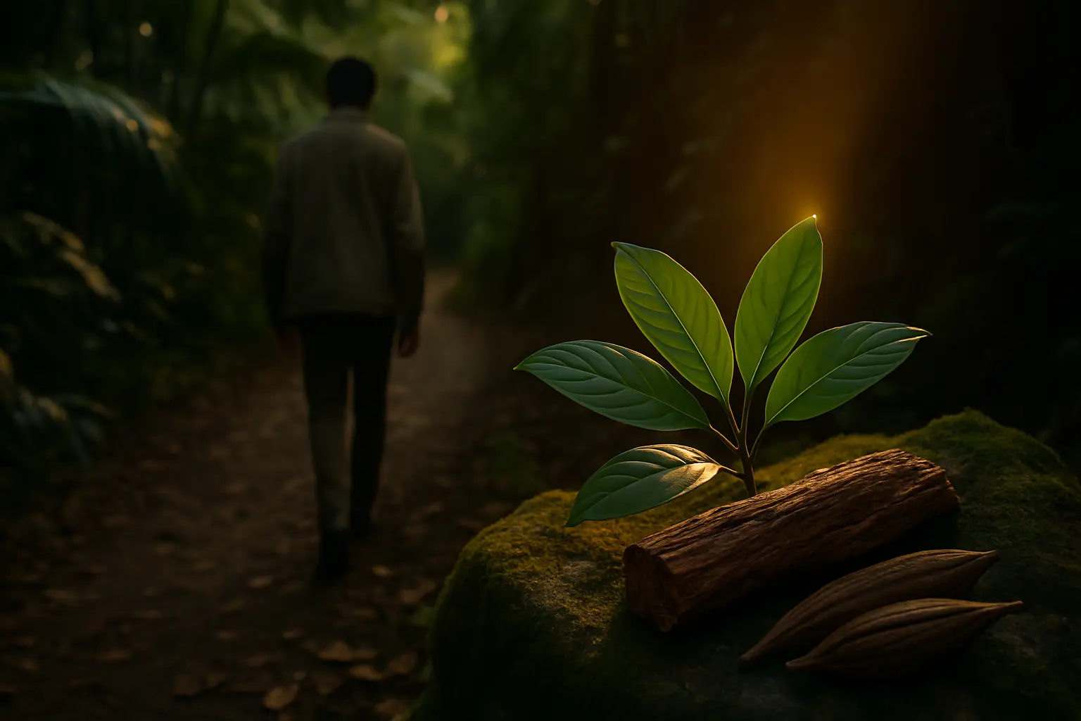 Dark, clinical environment reflecting the complex policy and research questions surrounding ibogaine