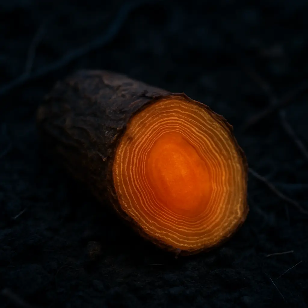 Abstract close-up visual accompanying the research question about ibogaine and ego dissolution