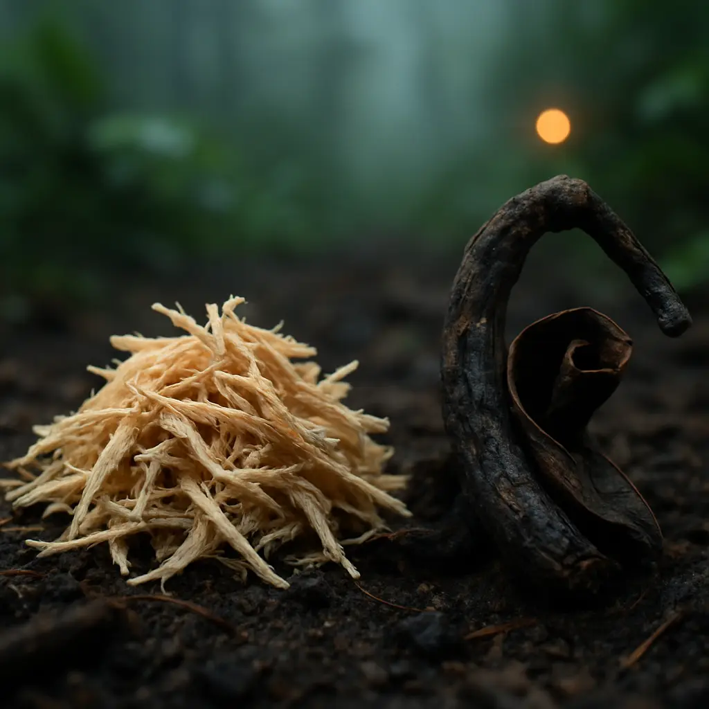 Contemplative natural setting accompanying a discussion of ibogaine and ayahuasca distinctions