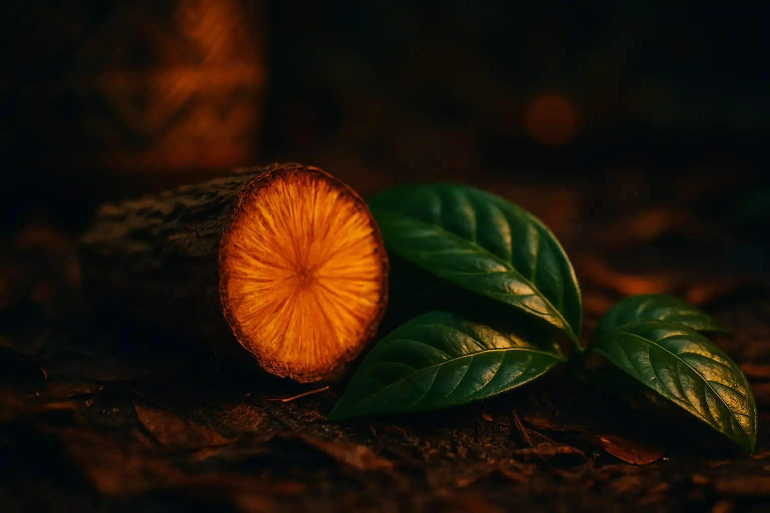 Close natural detail accompanying discussion of ibogaine's neurobiological effects