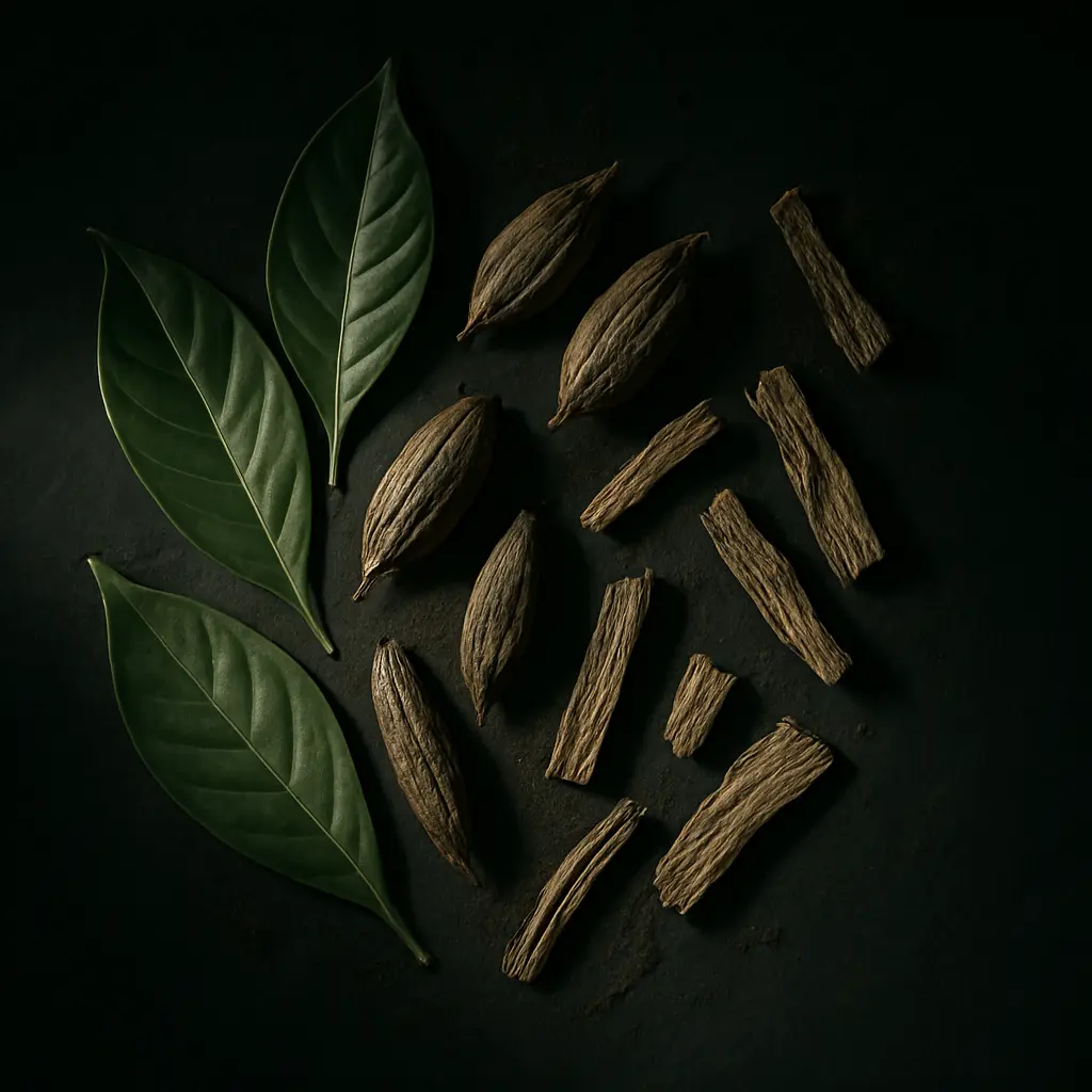 Symbolic still life representing careful research into ibogaine realities in Mexico