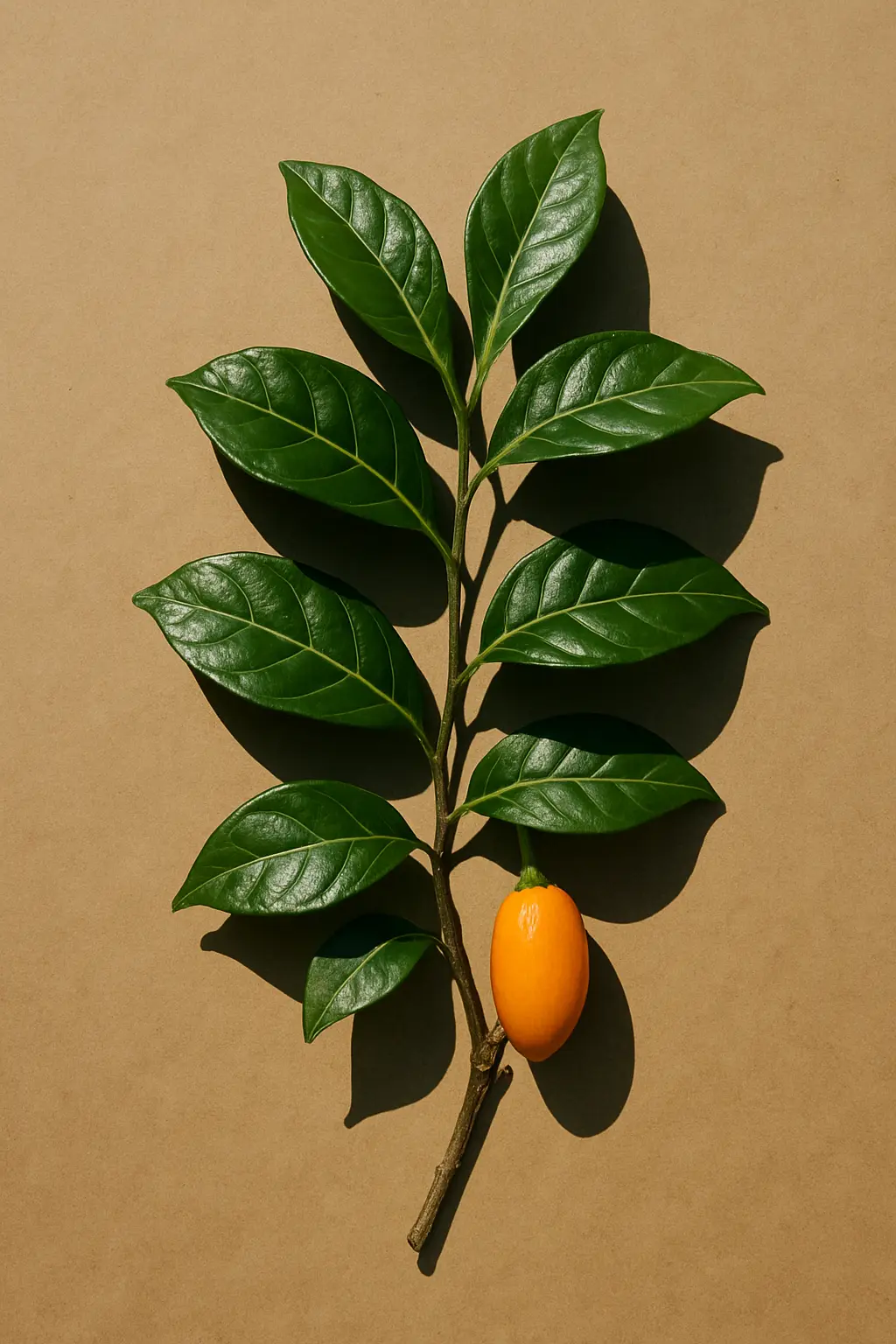 Close botanical detail accompanying terms about Tabernanthe iboga and its root bark