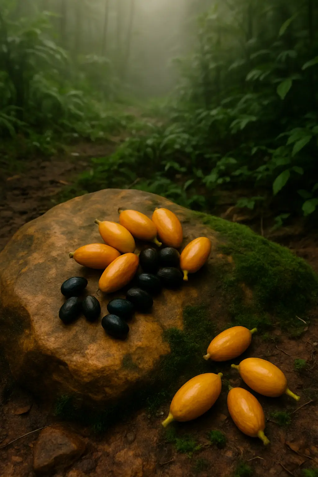 Abstract image accompanying research summaries and evidence boundaries for ibogaine terms