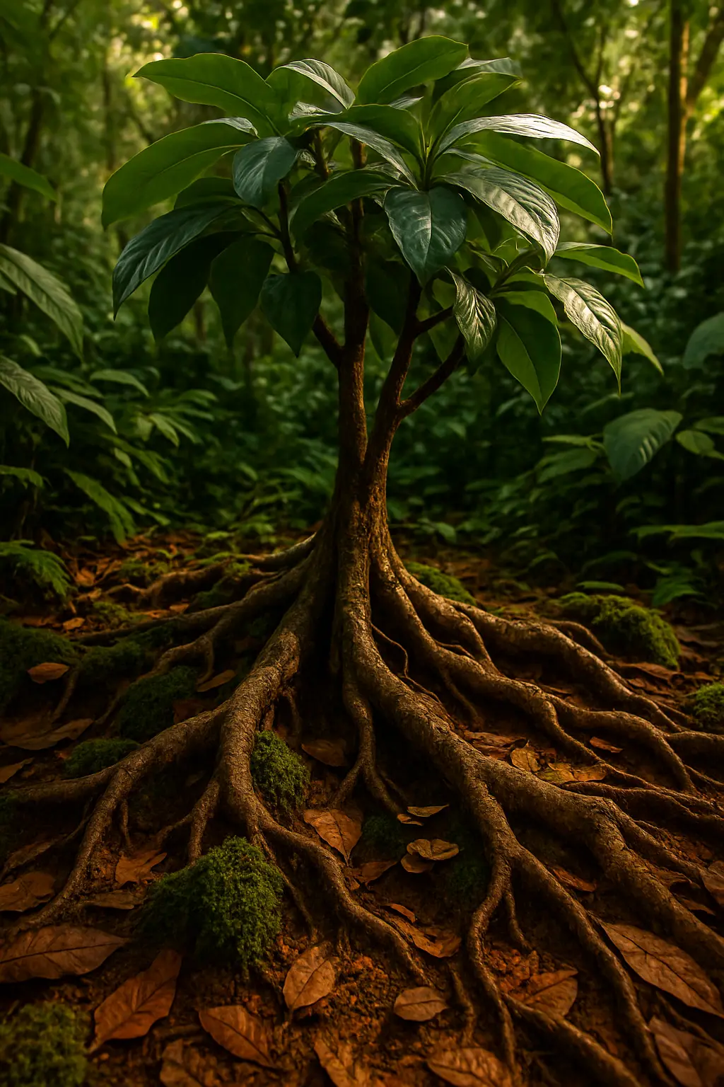 A formal portrait-style visual accompanying the regulatory landscape of ibogaine