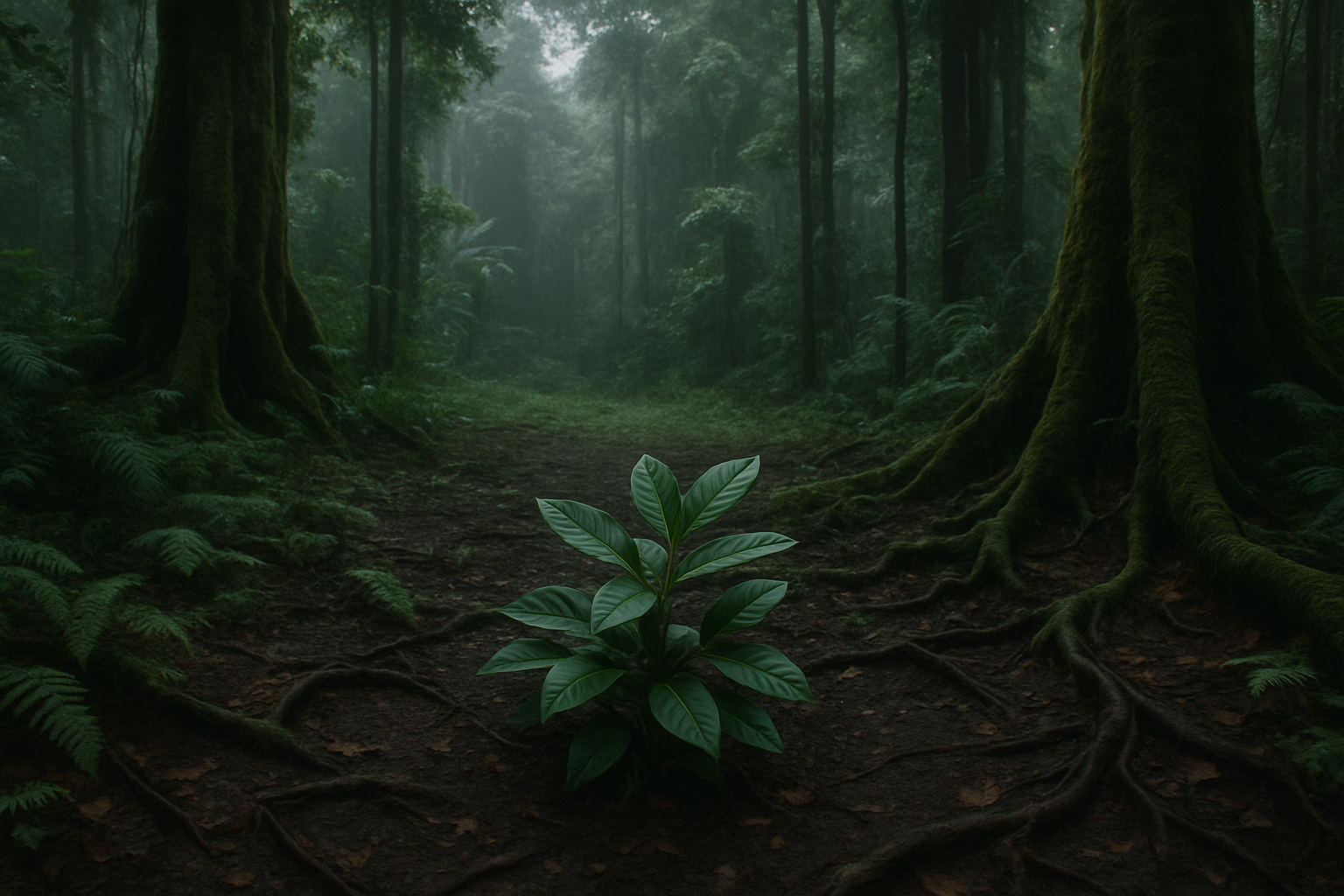 Natural botanical detail accompanying the history and origins of ibogaine