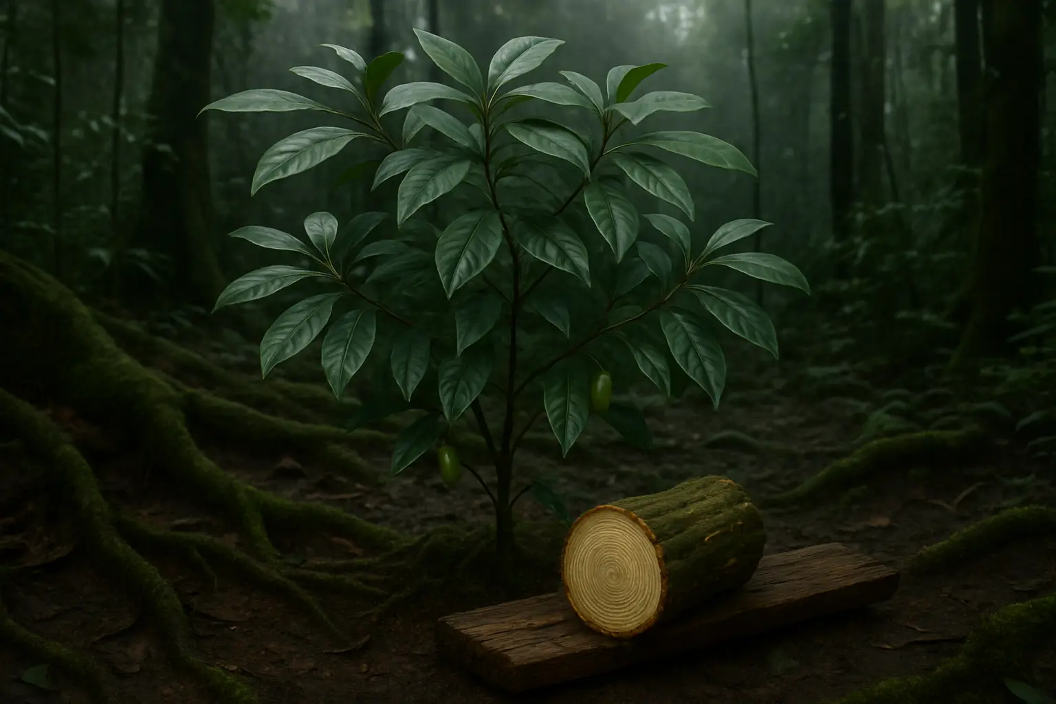 Quiet natural setting accompanying an overview of ibogaine access and legal status in Canada
