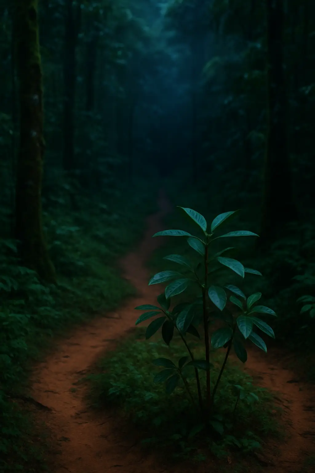 Quiet wooded landscape suggesting a pause before a difficult health decision