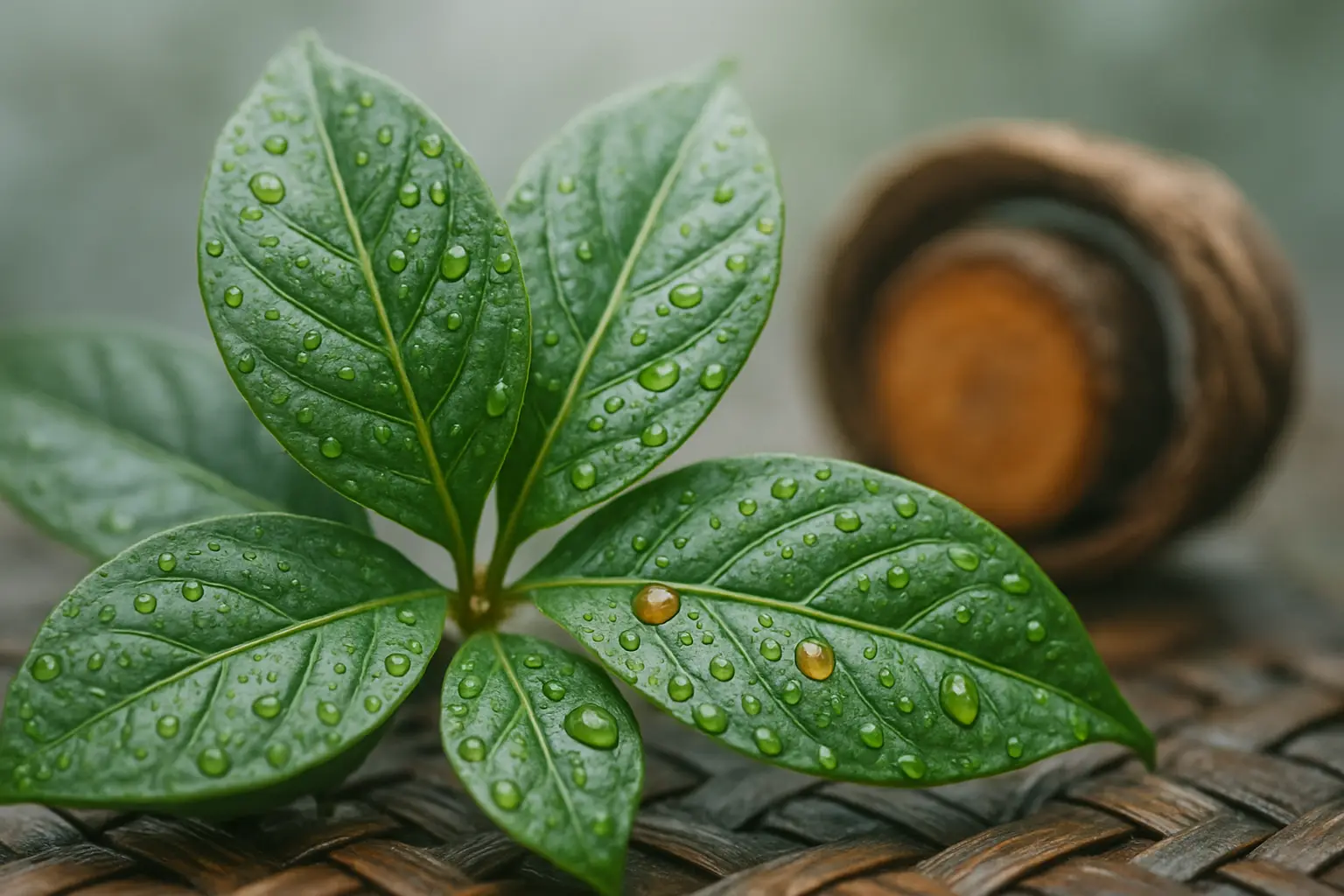 Contemplative visual for an ibogaine self-assessment focused on careful decision-making
