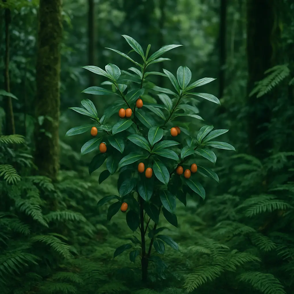 Contemplative image accompanying a careful review of ibogaine experiences and evidence