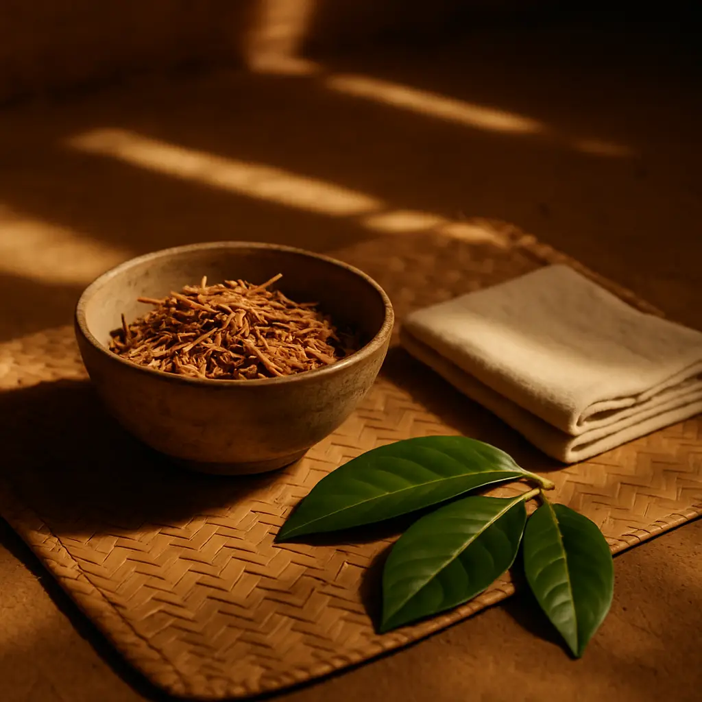 Quiet behind-the-scenes setting reflecting careful consideration of ibogaine safety