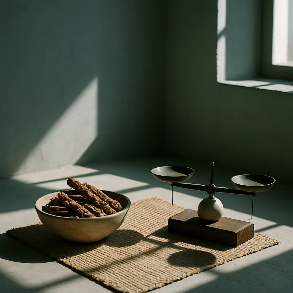 Symbolic still-life reflecting the questions people weigh around ibogaine treatment costs in Mexico