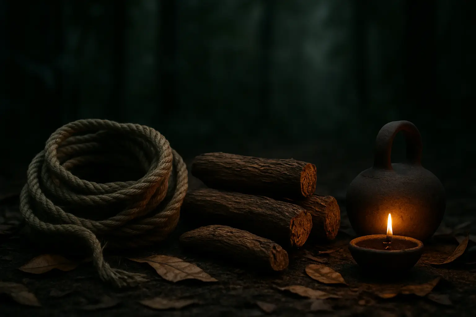 Symbolic still life accompanying Eburna’s information on ibogaine and addiction evidence