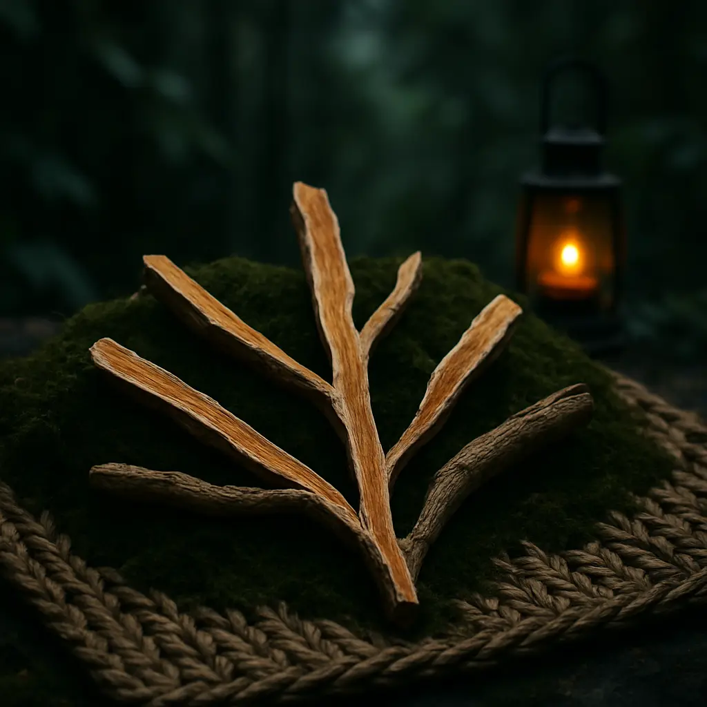 Symbolic still-life composition suggesting interconnected research questions about ibogaine and brain plasticity