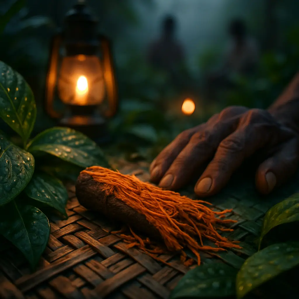 Hands gathered in a calm setting for an ibogaine-related discussion in the Bahamas
