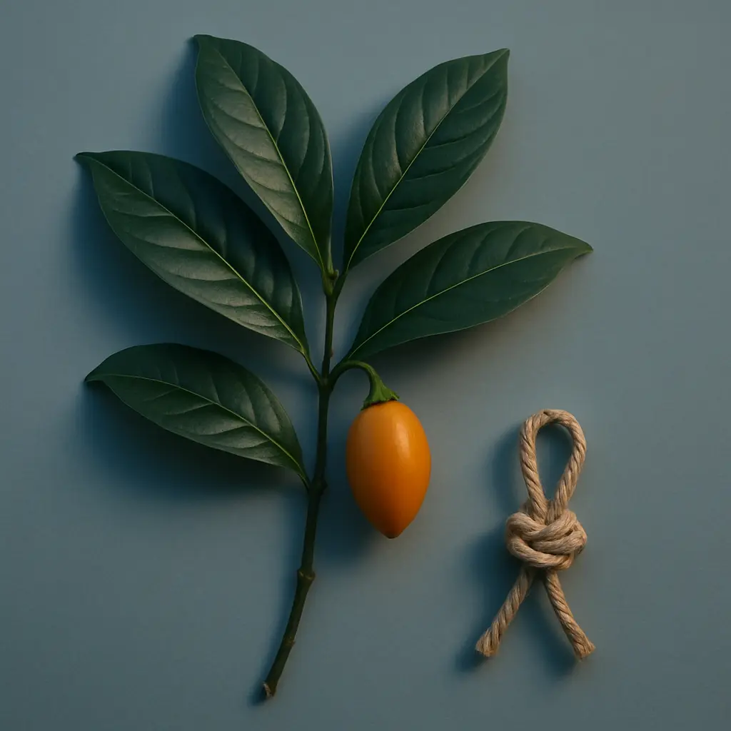 Symbolic still life reflecting careful evaluation before an ibogaine program decision