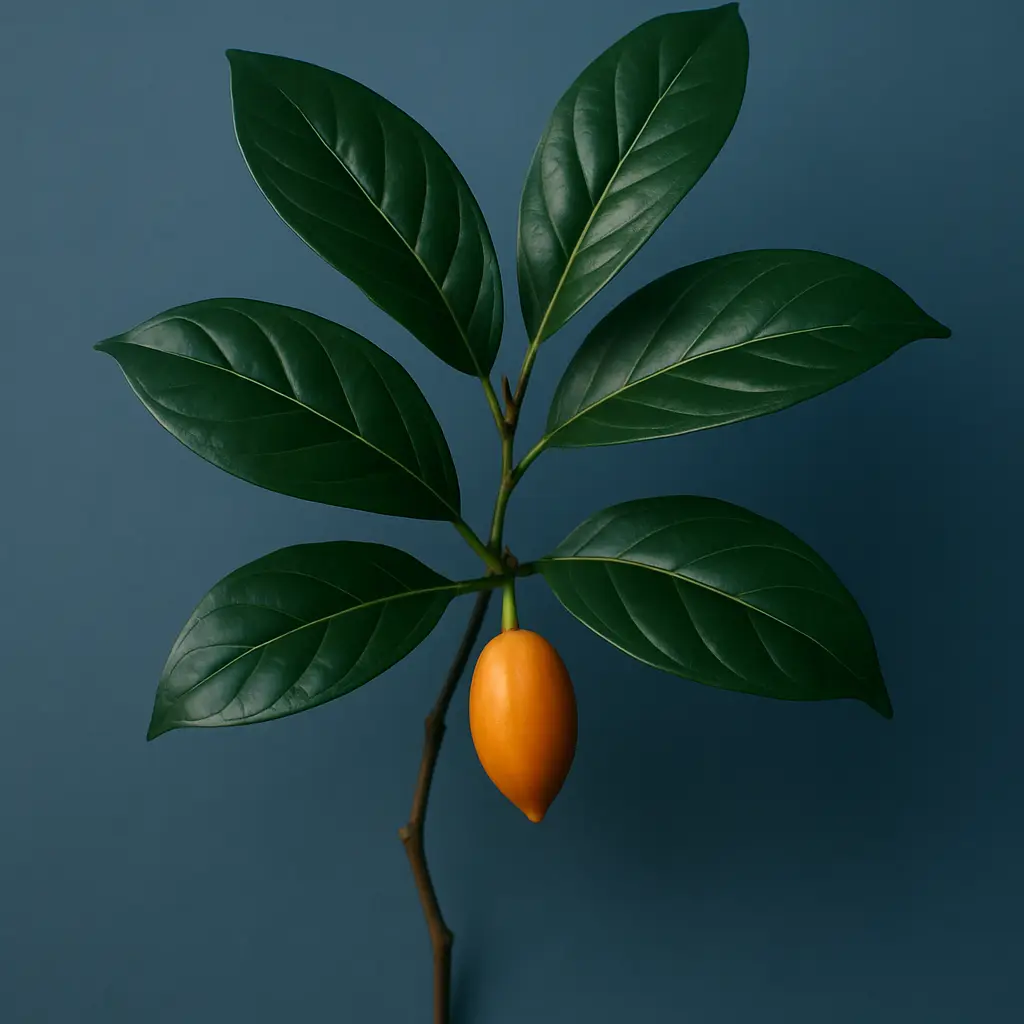 Still-life composition evoking the layered legal questions surrounding ibogaine across countries