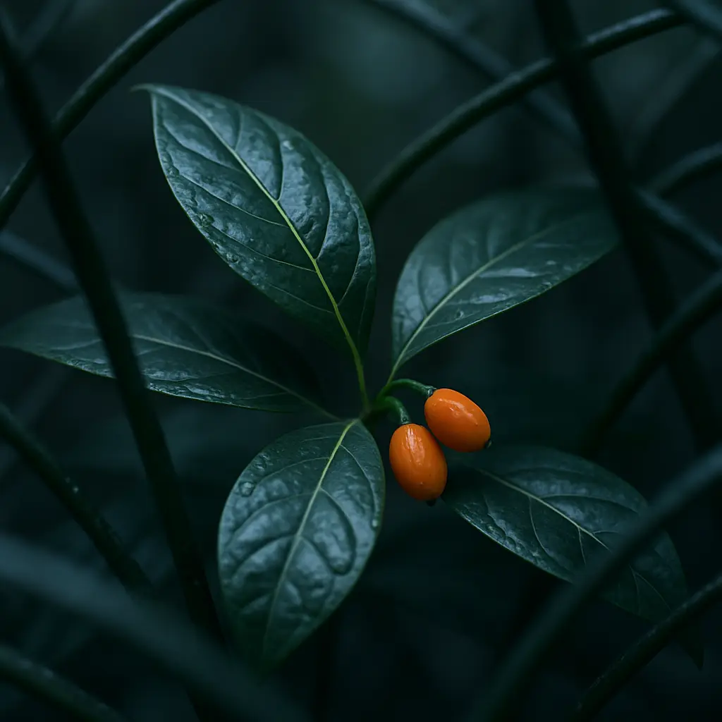 Abstract composition representing the layers of policy, research, and access in ibogaine discussions